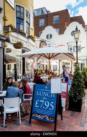 Englisch Fischrestaurant, Gassen, Brighton, Sussex, UK Stockfoto