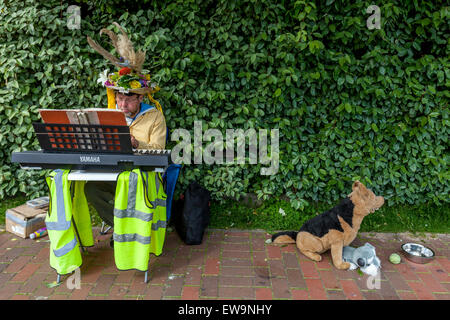 Straße Entertainer, Lewes, Sussex, UK Stockfoto