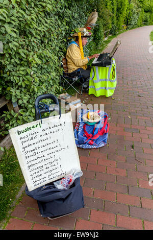 Straße Entertainer, Lewes, Sussex, UK Stockfoto