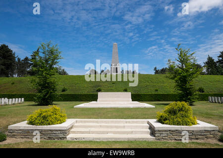 Australische Denkmal am Buttes Friedhof neben dem Polygon Holz in der Nähe von Ypern an der Westfront. Stockfoto