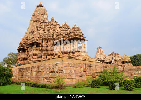 Kandariya Mahadeva Tempel Khajuraho Gruppe Denkmäler größte Khajuraho Tempel Indiens Stockfoto