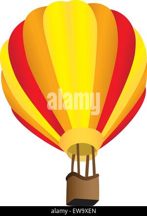 Gestreifte Heißluftballon Stock Vektor