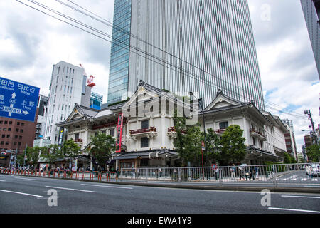 Außenseite des Ginza Kabukiza, Chuo-Ku, Tokyo, Japan Stockfoto