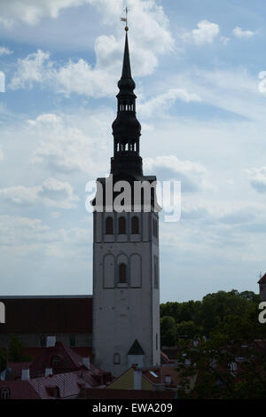 St. Olafs-Kirche in Tallinn, Estland. Stockfoto