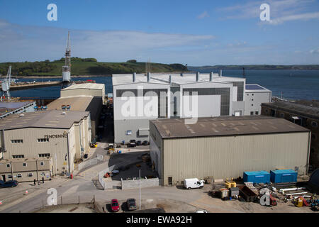 Pendennis Shipyard, Falmouth, Cornwall, England, UK Stockfoto