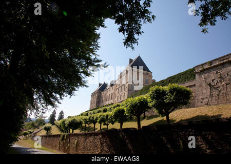 Hautefort Chateau Dordogne Frankreich Stockfoto