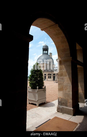 Hautefort Chateau Dordogne Frankreich Stockfoto