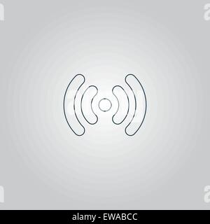 Vektor-Wi-Fi-Netzwerk-Symbol Stock Vektor