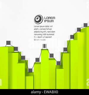 3D Business-Template. Vektor-Illustration. Stock Vektor