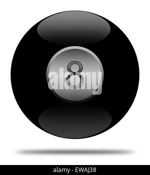 Abbildung 8-Ball. Stockfoto