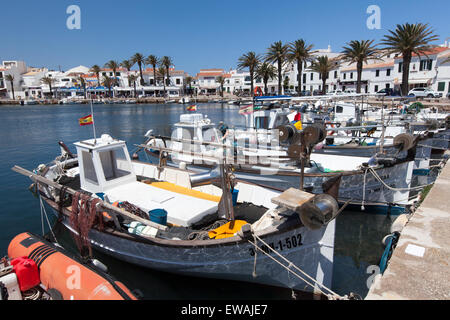 Fischerhafen Fornells Menorca Stockfoto