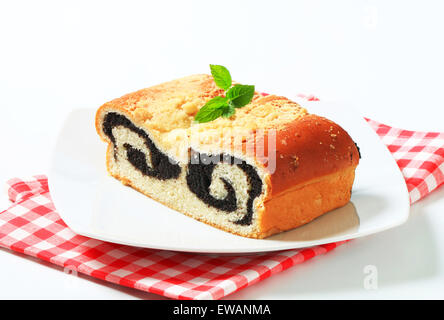 Mohn-Brötchen mit Krume Richtfest Stockfoto