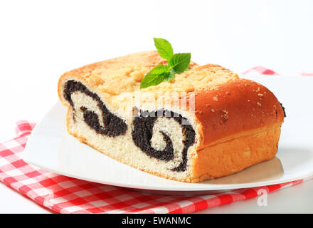 Mohn-Brötchen mit Krume Richtfest Stockfoto