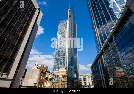 Die herrlichen Heron Tower (110 Bishopsgate) in der City of London. Stockfoto