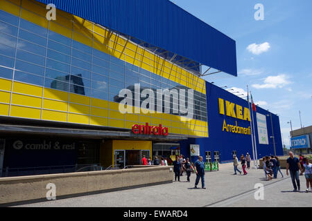 IKEA Einrichtungshaus an Porta di Roma-Rom-Italien Stockfoto