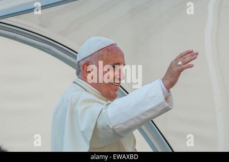 Turin, Italien. 21. Juni 2015. Italien Piemont Turin Besuch Papst Francesco in Turin während der Exposition der Grabtuch-21. Juni 2015-Kredit: wirklich einfach Star/Alamy Live-Nachrichten Stockfoto