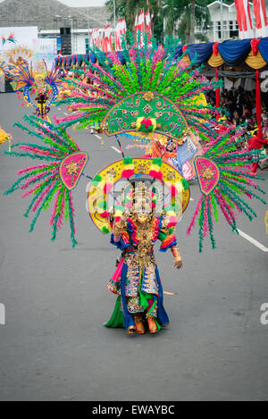 Jember Mode Karneval, Jember, Indonesien Stockfoto