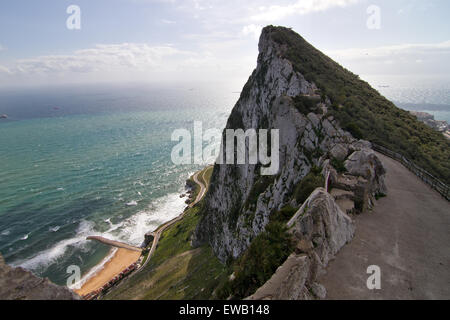 Ansichten von und aus Gibraltar, UK. Stockfoto