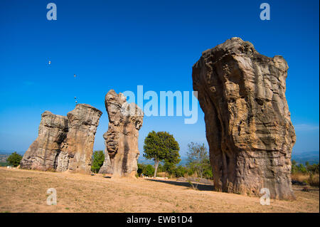 Stonehenge von Thailand (Mo Hin Khao) bei Chaiyaphum Provinz Thailand Stockfoto