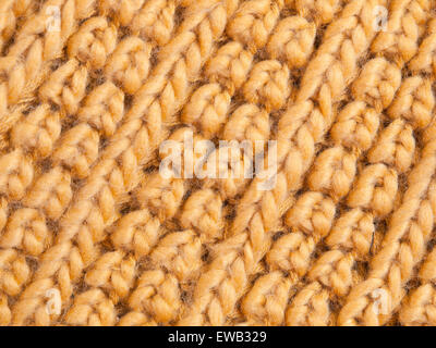 Wolle orange Hintergrund. Stockfoto