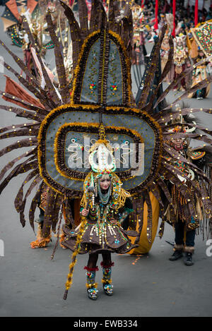 Jember Fashion Carnival in Jember, Indonesien Stockfoto