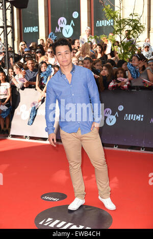 21. Juni 2015 - Toronto, Ontario, Kanada - SHANNON KOOK kommt bei den 2015 MuchMusic Video Awards am MuchMusic HQ am 21. Juni 2015 in Toronto, Kanada. (Kredit-Bild: © Igor Vidyashev/ZUMA Draht) Stockfoto