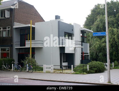 Rietveld Schröder Haus & Museum, entworfen von De Stijl Architekten Gerrit Rietveld in die 1920er Jahre, Utrecht, Niederlande Stockfoto