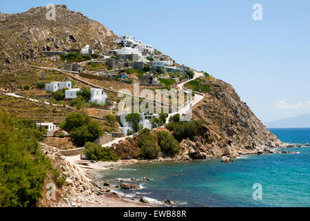 Griechenland, Kykladen, Mykonos, Strand von Elia Stockfoto