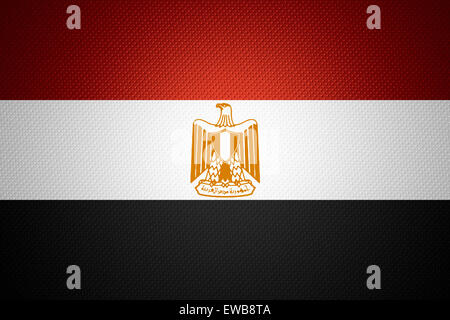 Ägypten-Flagge oder ägyptischen Banner auf abstrakte Textur Stockfoto