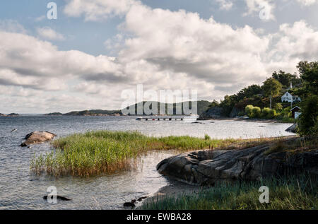 Norwegen - Sommer auf der Insel Søndre Sandøy, eines der Hvaler Inseln südlich von Oslo in der Nähe von der schwedischen Küste Stockfoto