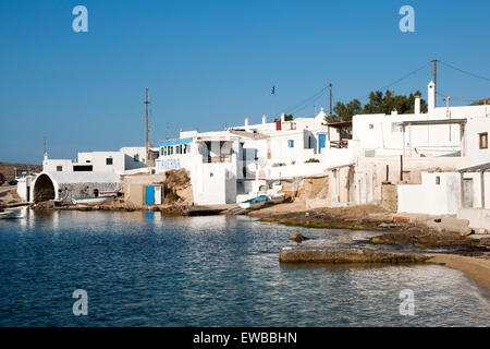 Griechenland, Kykladen, Mykonos, Halbinsel Divounia, ruhiger Fischerort Mit Tavernen. Stockfoto