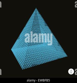 Pyramide. 3D Vektor-Illustration. Stock Vektor