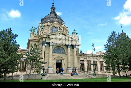 Szechenyi-Bad Budapest Ungarn Stockfoto