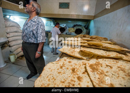 Bäcker, Isfahan, Iran Stockfoto