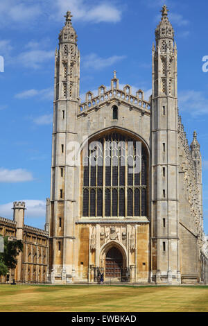 Außenseite des Kings College Chapel, Cambridge, UK Stockfoto