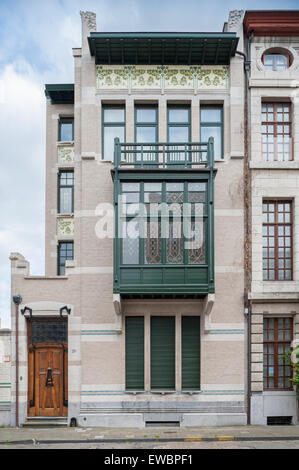 Belgien, Antwerpen, Stadthaus Generaal Van Merlenstraat 26 entworfene Stordiau Stockfoto