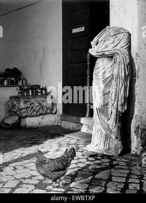 Römische Statuen, Fiano Romano, Rom Italien, 1960 Stockfoto