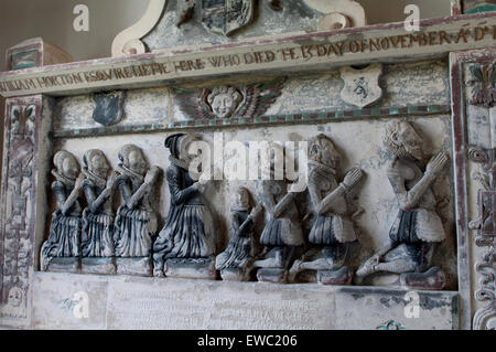 William Horton-Denkmal, St. James Church, Staunton, in der Nähe von Tewkesbury, Gloucestershire, England, UK Stockfoto