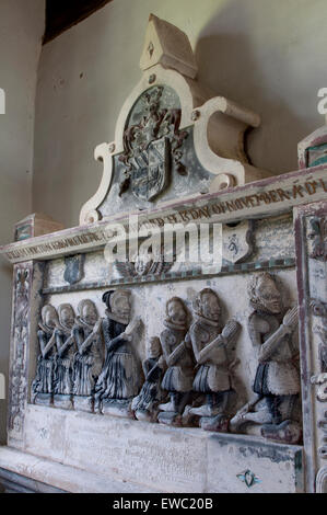 William Horton-Denkmal, St. James Church, Staunton, in der Nähe von Tewkesbury, Gloucestershire, England, UK Stockfoto