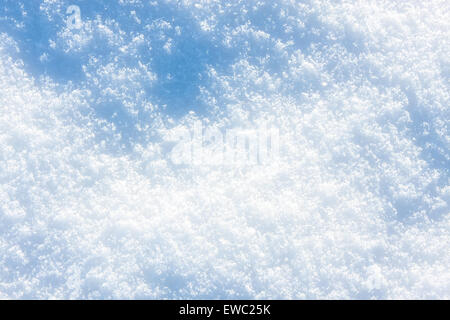 Schnee in Blauton - Textur oder Hintergrund Stockfoto