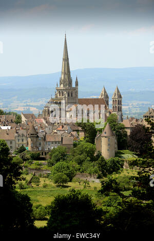 Autun Kathedrale in Burgund Frankreich Saint Nazaire Stockfoto