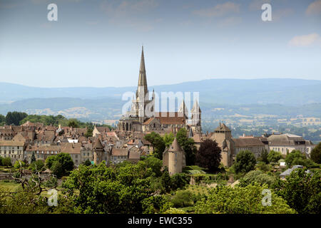 Autun Kathedrale in Burgund Frankreich Saint Nazaire Stockfoto