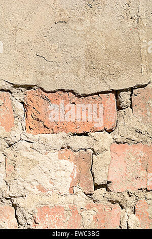 Alten Grunge Brick Wand Hintergrund Stockfoto