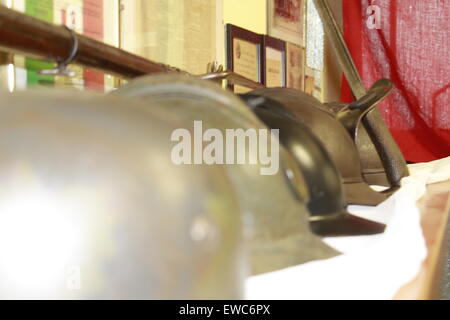 alten Helm aus dem zweiten Weltkrieg Stockfoto