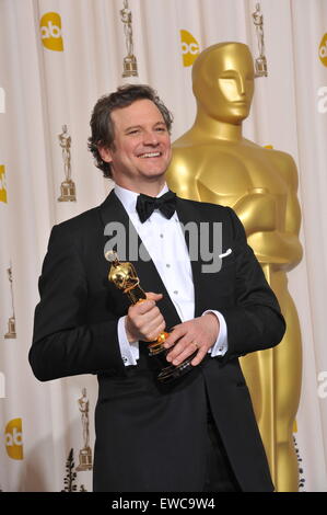 LOS ANGELES, CA - 27. Februar 2011: Colin Firth in der 83. Academy Awards im Kodak Theater, Hollywood. Stockfoto