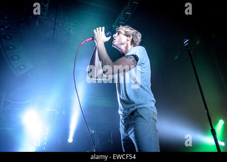 Toronto, Ontario, Kanada. 22. Juni 2015. Amerikanische Indietronic-Rock-Band trat AWOLNATION beim Sound Academy in Toronto. Bandmitglieder: AARON BRUNO, KENNY CARKEET, DREW STEWART, ISAAC CARPENTER, MARC WALLOCH. © Igor Vidyashev/ZUMA Draht/Alamy Live-Nachrichten Stockfoto