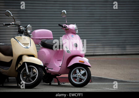 Geparkten Motorroller, San Diego, Kalifornien Stockfoto