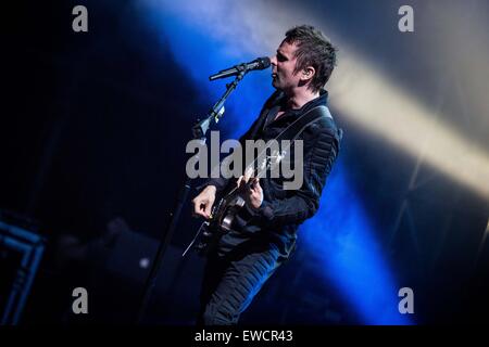 Muse Höchstleistungen live Pinkpop Festival 2015 in Landgraaf Niederlande © Roberto Finizio/Alamy Live News Stockfoto