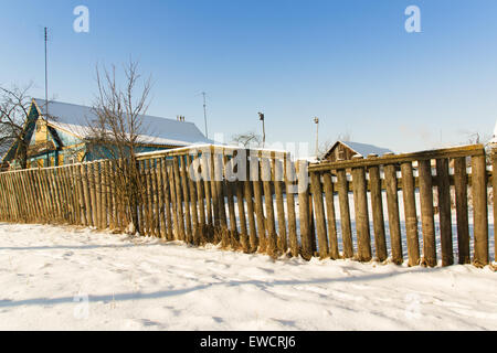 ländliche Landschaften fotografiert schneereichen Winter in Europa Stockfoto