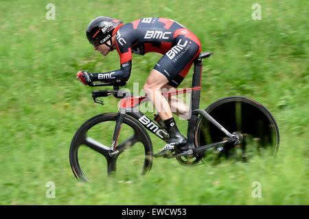 Bern, Schweiz. 21. Juni 2015. UCI-Tour der Schweiz Radfahren. Letzte Stufe 9. HERMANS Ben des BMC Racing Team Credit: Action Plus Sport/Alamy Live News Stockfoto